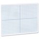 Flipside Grid Side/Plain Side Dry Erase Lap Board - 12" (1 ft) Width x 9" (0.8 ft) Height - White Surface - Rectangle - Portable