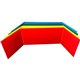 Flipside Tri-fold StudyCarrel - 12" Height x 48" Width x 1.10" Length - Assorted - Plastic - 12 / Pack