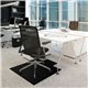 Advantagemat Black Vinyl Lipped Chair Mat for Carpets - 36" x 48" - 48" Length x 36" Width x 90 mil Depth x 90 mil Thickness - L