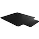 Advantagemat Black Vinyl Lipped Chair Mat for Hard Floor - 45" x 53" - Hard Floor - 53" Length x 45" Width x 80 mil Depth x 80 m