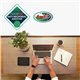 Hometex Anti-Microbial Table Mat 20" x 36" - 36" Length x 20" Width x 40 mil Depth x 40 mil Thickness - Rectangular - Polyvinyl 