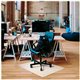 Cleartex Polypropylene Rectangular Anti-Slip Foldable Chair Mat for Hard Floors - 46" x 57" - Translucent Rectangular Polypropyl