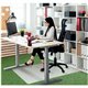 Cleartex Polypropylene Rectangular Foldable Chair Mat for Carpets - 46" x 57" - Translucent Rectangular Polypropylene Chair Mat 
