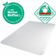 Floortex BioPlus Eco Friendly Carbon Neutral Chair Mat for Low / Medium Pile Carpets up to 1/2" thick - 46" x 60" - Low Pile, Me