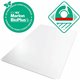Floortex BioPlus Eco Friendly Carbon Neutral Chair Mat for Hard Floors - 46" x 60" - Hard Floor - 60" Length x 46" Width x 70 mi