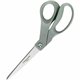 Fiskars Contoured Everyday Scissors - 3.50" Cutting Length - 8" Overall Length - Bent - Stainless Steel - Pointed Tip - Silver -