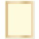 Geographics Traditional Award Certificates - 24 lb Basis Weight - 8.5" - Laser, Inkjet Compatible - Gold - 100 / Pack