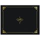 Geographics Letter Recycled Certificate Holder - 8 1/2" x 11" - Black, Gold - 30% Recycled - 5 / Pack