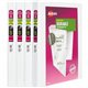 Avery Durable View 3 Ring Binders, 0.5" Slant Rings, 4 White Binders (03362) - Avery Durable View 3 Ring Binders, 0.5" Slant Rin