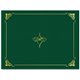 Geographics Letter Recycled Certificate Holder - 8 1/2" x 11" - Hunter Green, Gold - 30% Recycled - 5 / Pack
