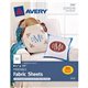 Avery Printable Fabric Sheets - 8 1/2" x 11" - Matte - 6 / Carton - Printable - White