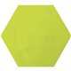 Ghent Powder-Coated Hex Steel Whiteboards - 21" (1.7 ft) Width x 18" (1.5 ft) Height - Green Steel Surface - Hexagonal - Magneti