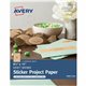 Avery Printable Sticker Paper, 8.5" x 11" , Kraft Brown, Laser & Inkjet Printers, 15 Craft Paper Sheets (4392) - Avery Printable