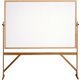 Ghent Dry Erase Board - 72" (6 ft) Width x 48" (4 ft) Height - White Surface - Natural Oak Wood Frame - Rectangle - Vertical - A