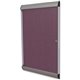 Ghent Silhouette Enclosed with 187 Berry Vinyl Tackboard - 42.13" Height x 27.75" Width - Berry Vinyl Surface - Aluminum Frame -