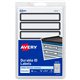 Avery Durable ID Labels - 5/8" Width x 3 1/2" Length - Permanent Adhesive - Rectangle - Laser, Inkjet - White, Black - Film - 7 