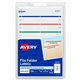 Avery File Folder Labels on 4" x 6" Sheets, Easy Peel, Assorted, Print & Handwrite, 2/3" x 3-7/16" , 252 Labels (5215) - Avery F
