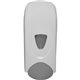 Genuine Joe 1000ml Liquid Soap Dispenser - Manual - 1.06 quart Capacity - Refillable, Site Window, Durable - Gray, White - 1Each