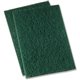 Genuine Joe Heavy-duty Scouring Pad - 3.5" Width x 3.5" Depth - 15/Carton - Polyester Blend - Green