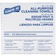 Genuine Joe All-Purpose Cleaning Towels - 16.50" x 9.50" - White - Fabric - Soft, Reusable, Absorbent, Medium Duty - For Multipu