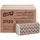 Genuine Joe C-Fold Paper Towels - 1 Ply - C-fold - 13" x 10" - White - Absorbent, Embossed - For Washroom, Restroom, Public Faci
