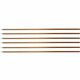 Genuine Joe Wood Handle with Threaded Metal Tip - Natural - Metal, Wood - 6 / Carton