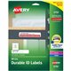 Avery Durable Easy Peel ID Labels, Sure Feed Technology, Permanent Adhesive, 5/8" x 3" , 256 Labels (6792) - Avery Durable Easy 