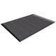Genuine Joe Soft Step Vinyl Anti-Fatigue Mats - Warehouse - 10 ft Length x 36" Width x 0.38" Thickness - Vinyl - Black - 1Each