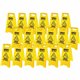 Genuine Joe Universal Graphic Wet Floor Sign - 3 / Bundle - Wet Floor Print/Message - Foldable - Yellow