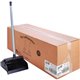 Genuine Joe Lobby Dust Pan - 12" Wide - 30" Handle - Plastic - Black - 6 / Carton