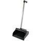 Genuine Joe L-grip Plastic Lobby Dust Pan - Plastic - Black - 1 Each