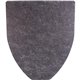 Genuine Joe Disposable Urinal Floor Mat - Urinal - 21" Length x 17.40" Width x 0.30" Thickness - Fiber - Charcoal Black - 6 / Ca