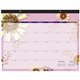 At-A-Glance 2024 Paper Flowers Monthly Desk Pad, Standard, 21 3/4" x 17" - Standard Size - Julian Dates - Monthly - 1 Year - Jan