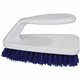 Genuine Joe Iron Handle Scrub Brush - 6.3" Overall Length - Plastic Handle - 1 Each - Blue, White