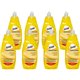 Genuine Joe Dish Detergent - For Pot - Concentrate - 38 fl oz (1.2 quart) - Lemon Scent - 8 / Carton - Heavy Duty, Durable - Yel