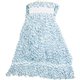 Genuine Joe Blue Stripes Hygrade Rayon Mophead - Medium - Rayon, Yarn - 1Each