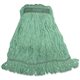 Genuine Joe Narrow Band Medium Mophead - Medium - Rayon, Cotton, Cotton - Green - 1Each