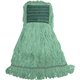 Genuine Joe Synthetic Blend Medium Mophead - Medium - Rayon, Cotton, Rayon, Fiber - Green - 1Each