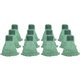 Genuine Joe Synthetic Blend Medium Mophead - Rayon, Cotton - Green - 12 / Carton