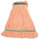 Genuine Joe Narrow Band Medium Mophead - Medium - Rayon, Cotton, Cotton - Orange - 1Each