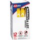 Avery Large Desk-Style Permanent Markers - 4.7625 mm Marker Point Size - Chisel Marker Point Style - Yellow - Plastic Barrel - 1