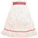 Genuine Joe Narrow Band Medium Mophead - Medium - Rayon, Cotton, Cotton - White - 1Each