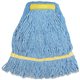 Genuine Joe Synthetic Blend Small Mophead - Small - Rayon, Cotton, Cotton, Fiber - Blue - 1Each