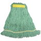Genuine Joe Synthetic Blend Small Mophead - Small - Rayon, Cotton, Cotton, Fiber - Green - 1Each