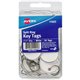 Avery Metal Rim Key Tags - Round - 50 / Pack - Metal - White