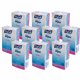 PURELL On-the-go Sanitizing Hand Wipes - 5" x 7" - Clear - Alcohol Based, Fragrance-free - For Hand - 100 Per Box - 10 / Carton