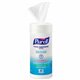 PURELL Alcohol Hand Sanitizing Wipes - White - Pre-moistened, Durable, Lint-free, Textured, Fragrance-free, Dye-free, Non-sticky