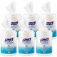 PURELL Alcohol Hand Sanitizing Wipes - 6" x 7" - White - Residue-free, Dye-free, Fragrance-free, Non-sticky, Non-irritating, Non