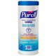 PURELL Sanitizing Wipes - Fresh Citrus - White - Durable, Lint-free, Moisturizing - For Hand - 100 Per Canister - 1 Each