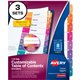 Avery Customizable Table of Contents Dividers, Ready Index(R) Printable Section Titles, Preprinted 1-8 Multicolor Tabs, 3 Sets (